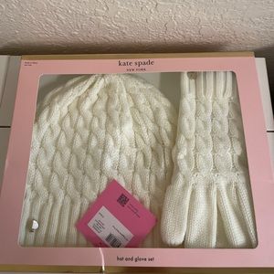 Kate Spade Beanie and Gloves Set